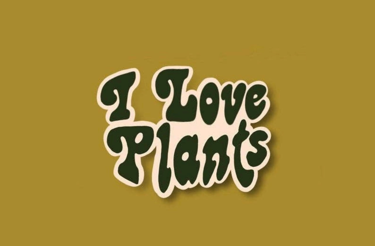 I Love Plants Sticker