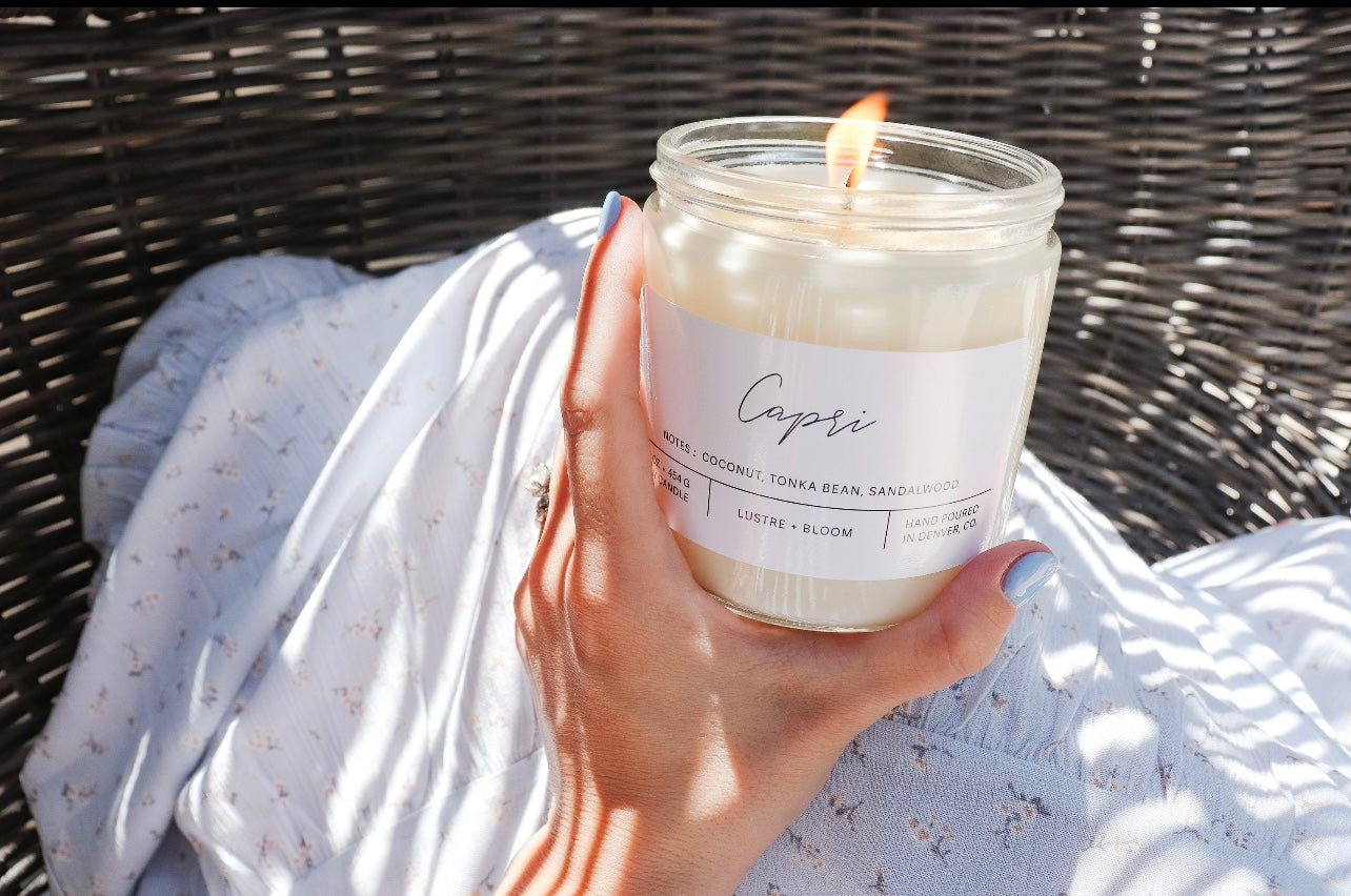 Lustre + Bloom Candles || Capri